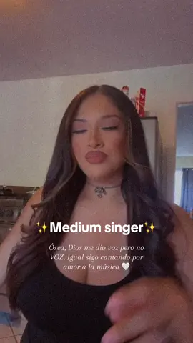 I finally have my time to shine as a medium singer 😂 that’s all I’ve been seeing on my timeline 