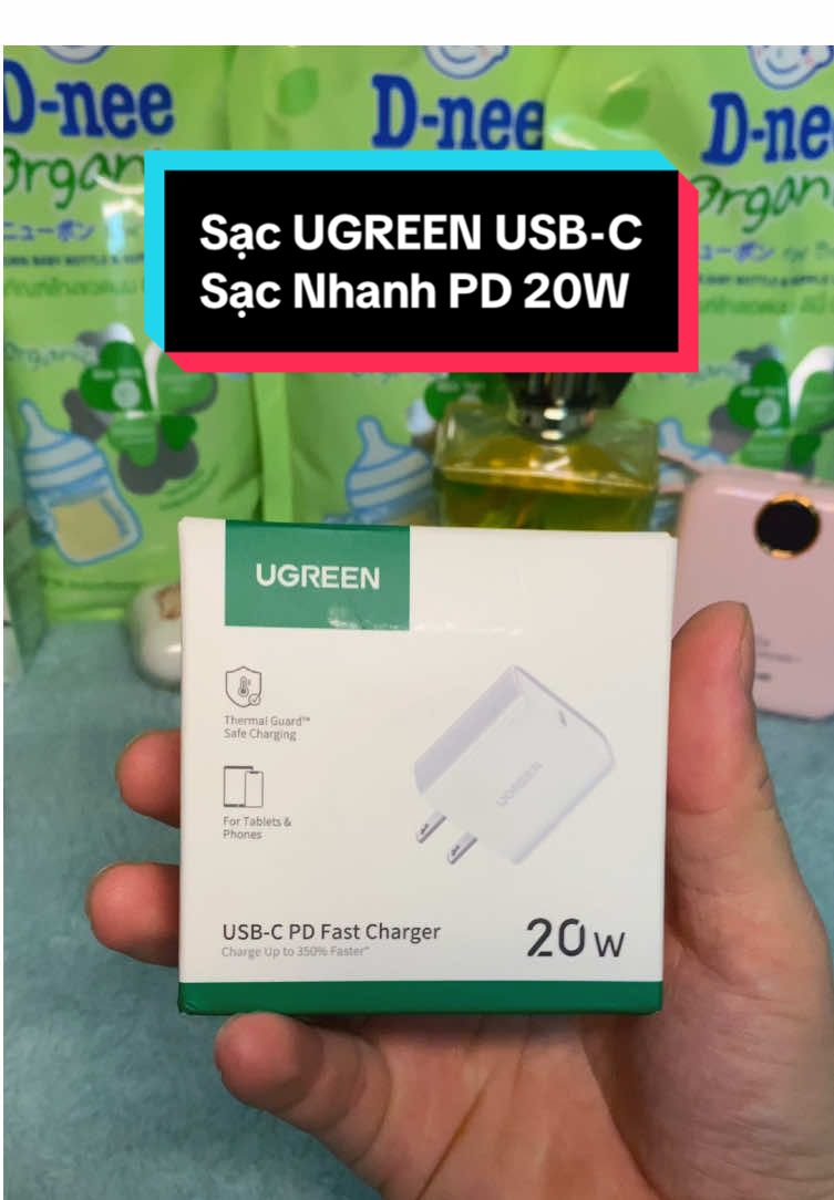 UGREEN PD 20W, Bộ sạc USB C, Bộ sạc nhanh, Bộ sạc tường USB-C, Bộ Chuyển Đối nguồn, Tương thích với iPhone 16 / 15 Pro Max / iPhone 14 / 13 Pro Max / SE / 11, Pixel, Galaxy S21 / S20 / Note 10, iPad, Charger#xuhuong2025 #foryou #viral #fyp #sacnhanh20w  @Nhân 🇻🇳 