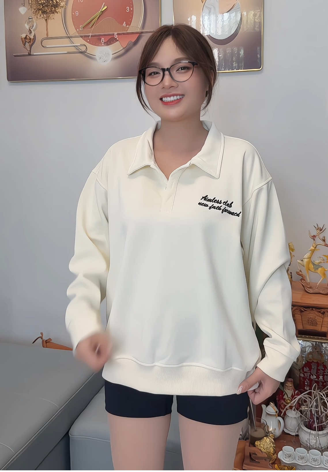 Áo Nỉ Sweater Cổ Bẻ [KATINOS 68] form rộng chất liệu nỉ 2 da dày dặn #lanhxuanha #katinos68 #thoitrangnam  #lanhxuanha 