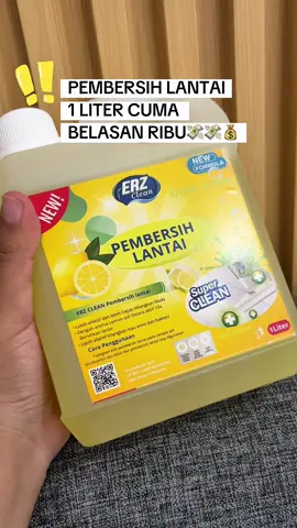 Hemat banget kan 1 liter pembersih lantai ERZ Clean cuma belasan ribu?😍🤩🌱  walaupun hemat tapi kualiatas tetep maksimal buat hilangin noda dan bakteri🦠  Promo terbatas, Checkout sekarang juga😇 Follow ERZ Clean buat dapet info menarik lainnya #ERZClean #PembersihLantai #SabunPembersihLantai #PembersihLantai1Liter #LantaiKinclong        