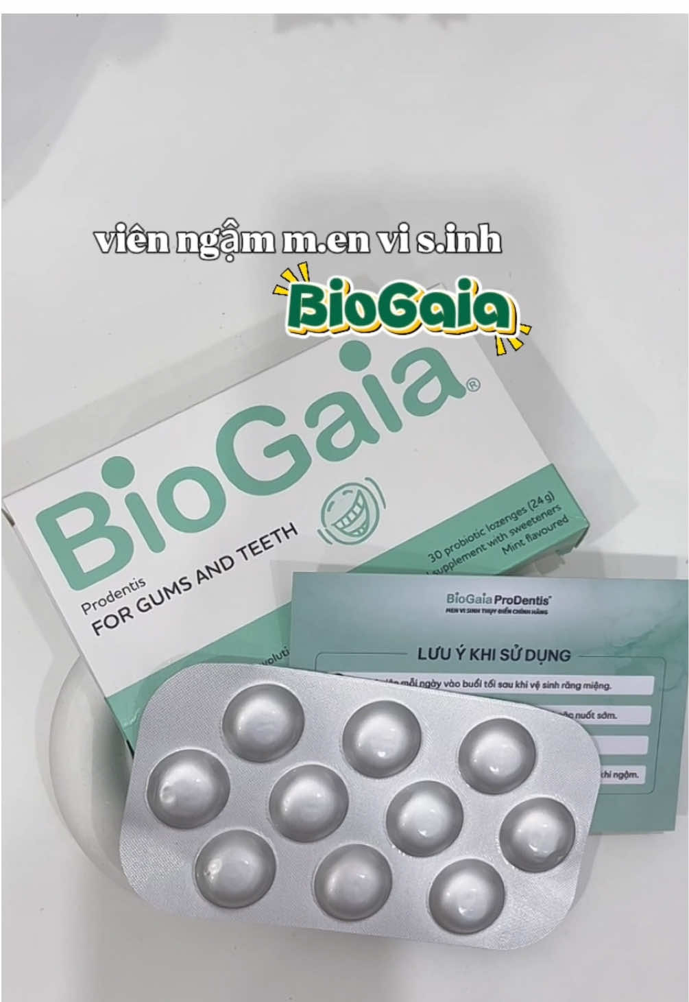 Nhỏ nhỏ dị thôi chứ đầu tư xứng đáng lắm nha #biogaia ##biogaiaprodentis #menvisinhnhakhoa #vienngamthommieng #unboxcunghaanh 