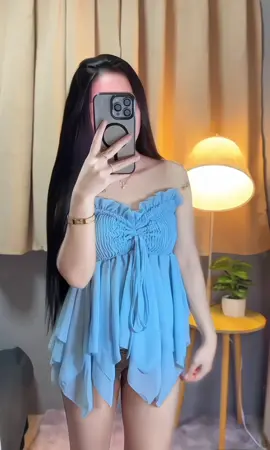 เกาะอกสีฟ้าน่ารักมาก ไอเดียแต่งตัวใส่ไปเที่ยว🩵🌷#รีวิวของดีบอกต่อ #นายหน้าtiktokshop #fypシ゚ #เสื้อสวยๆ #เทรนด์วันนี้ 