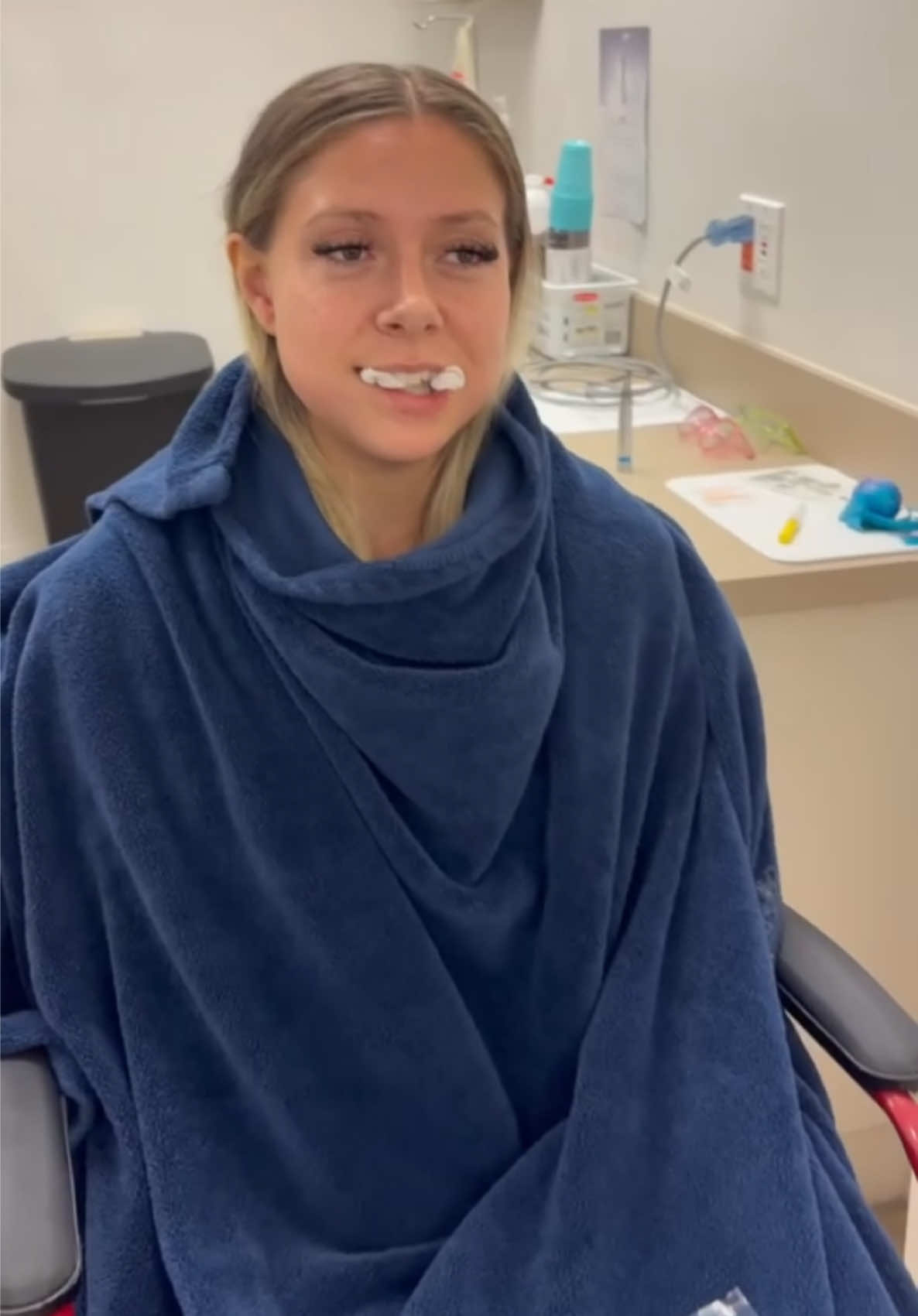 I’ve never seen someone so intrigued by their own teeth and yet apparently I was the one who asked to keep them 😂😭 lmk if yall want the other videos.  I was like the most calm person ever  #fypシ゚viral #fyp #explore #xyzbca #wisdomteethremoval 