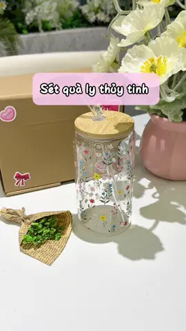 Sét quà ly thủy tinh siêu xinh và ý nghĩa #haphuongriviu666 #review #setquatang #quatang #qua20thang10 