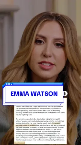 Has Emma Watson had a real change of heart? #emmawatson #jkrowling #cancelculture 