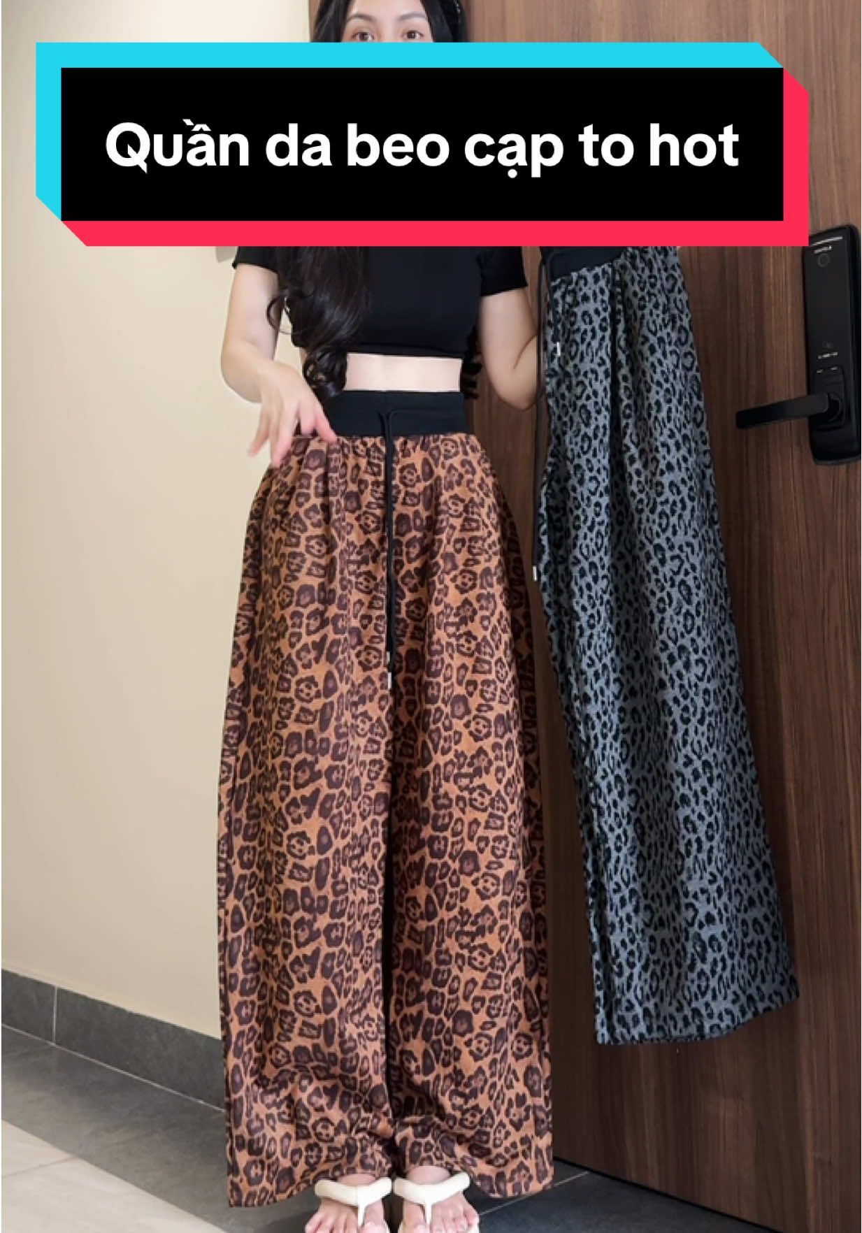 Quần da beo hottrend xinh lắm ạ #phanhriviuuu #xuhuong #outfitideas #reviewquanao #L 