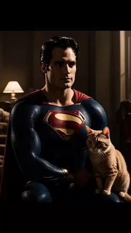 Kitten as DC's Superman #kitten #catlover #cattok #superman #ai 