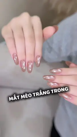 SƠN MẮT MÈO ÁNH TRĂNG TRẮNG TRONG XINGME  #nails #thanhvynail #thanhvyedana  #sonmatmeo #sonxingme  