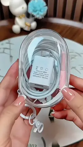 Penyimpanan Kabel Data Cangkuk, Fesyen,Padat dan Mudah, Penutup Pelindung KabelLutsinar Tunggal, Sesuai untuk PenyimpananPengecas Fon Telinga, untuk Perjalanan LuarAudio Video#fyp #foryou #goodthing #life #tiktokshop 