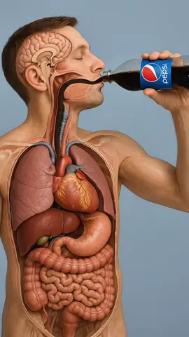 What happens while you drinking cold Pepsi inside your body?🥺🤗👌#fyp #humanbody #health #Science #anatomy 