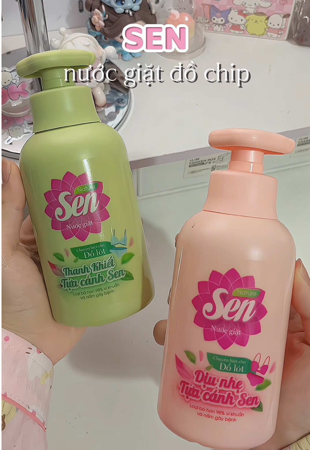 Nước giặt đồ chip dịu nhẹ @SenVietnam #nuocgiatdochip #nuocgiatquanlot #nuocgiatquanchip #senvietnam #khangkhuan
