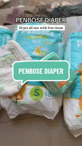 Super affordable yet high quality japan diaper 50 pcs all size na po si Penbose diaper!! #penbosediaper #penbosediaperpants #babydiaper 