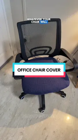 Gave my old office chair a total glow-up with this affordable cover! Super easy to install, great quality, and comes in so many colors.  No need to buy a new chair. Click the yellow basket. #officechaircover #chaircover #chaircovers #officechair #seatcover 