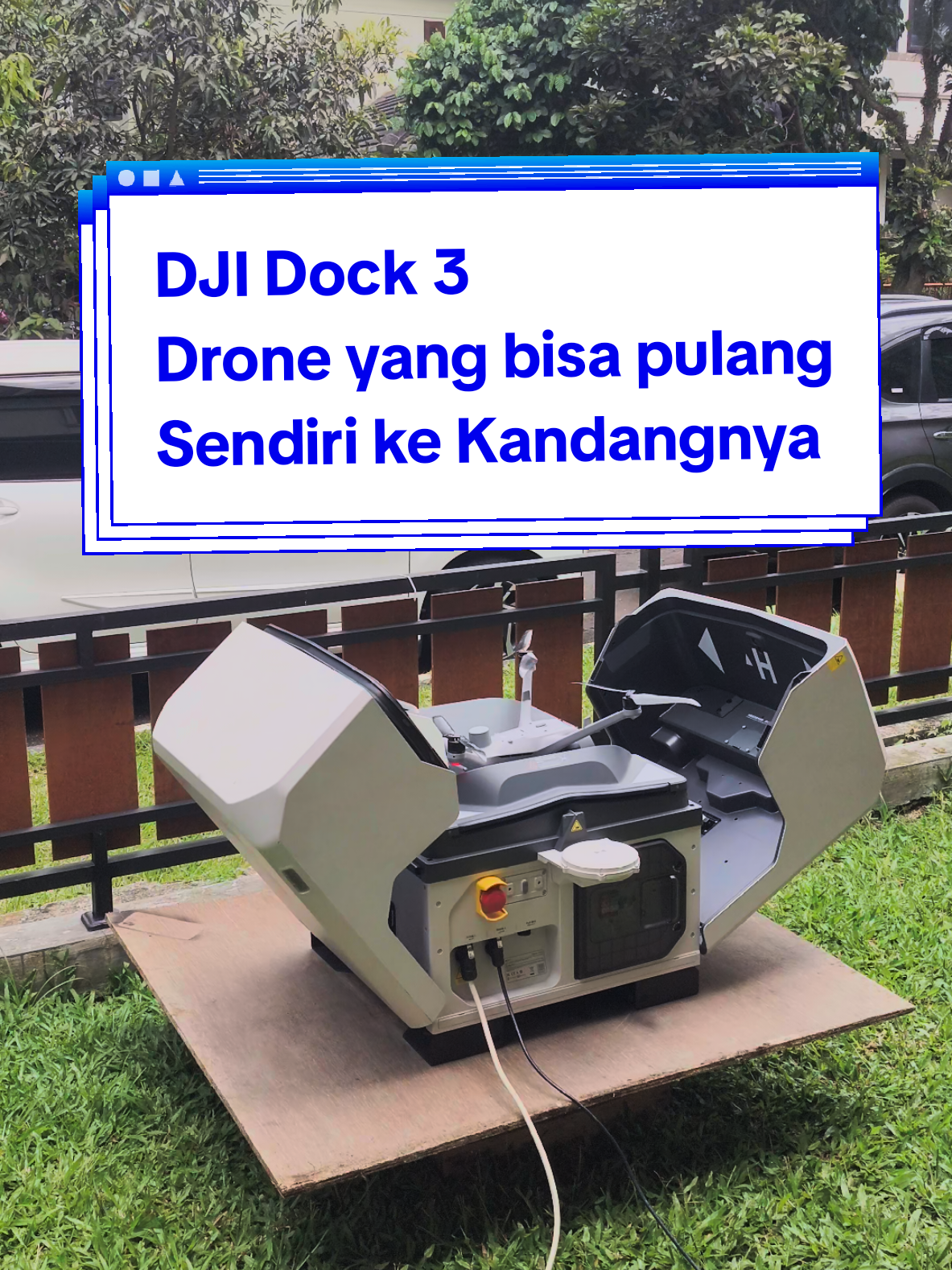 Drone canggih #djidock3 Full otomatis bisa pergi dan pulang sendiri ke Kandangnya di kendalikan jarak jauh bahkan lintas negara bisa mengendalikan nya #dronecanggih #dronedji #djidock #drone 