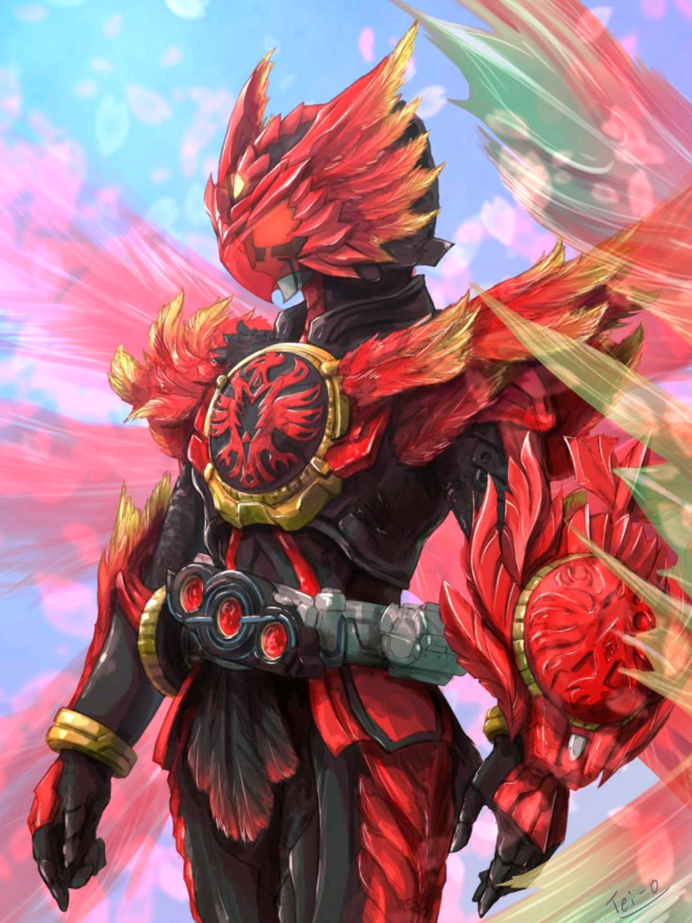 kamen raider OOO combo rực lửa 🐦‍🔥#xuhuong #thinhhanhtiktok #kamenrider #sieunhan #hoathinh 