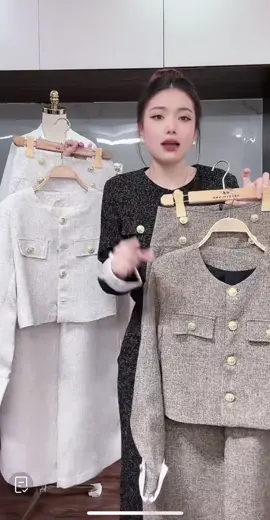 Set (áo và quần) áo dạ tiêu phối quần suông dài #minhmia #setaoquan #aoda #quansuong #setthietke 