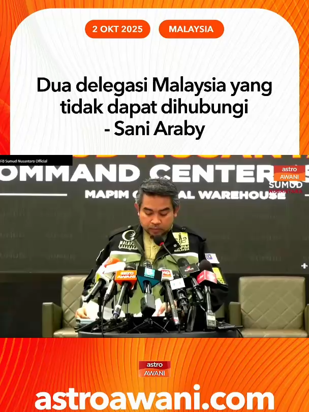 SNCC mengesahkan bahawa dua delegasi Malaysia yang tidak dapat dihubungi ataupun terputus hubungan sejak serangan berlaku.  #SumudNusantara #NusantaraForGaza #AWANInews