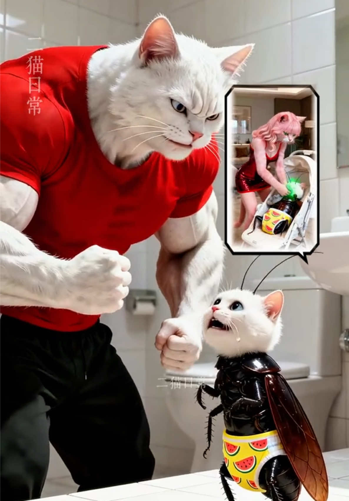 Tập 4| Mèo mẹ sinh ra một con gián và bỏ rơi nó một cách tàn nhẫn. #meonhamo #aicat #lethitulinh #cattopong #AI 