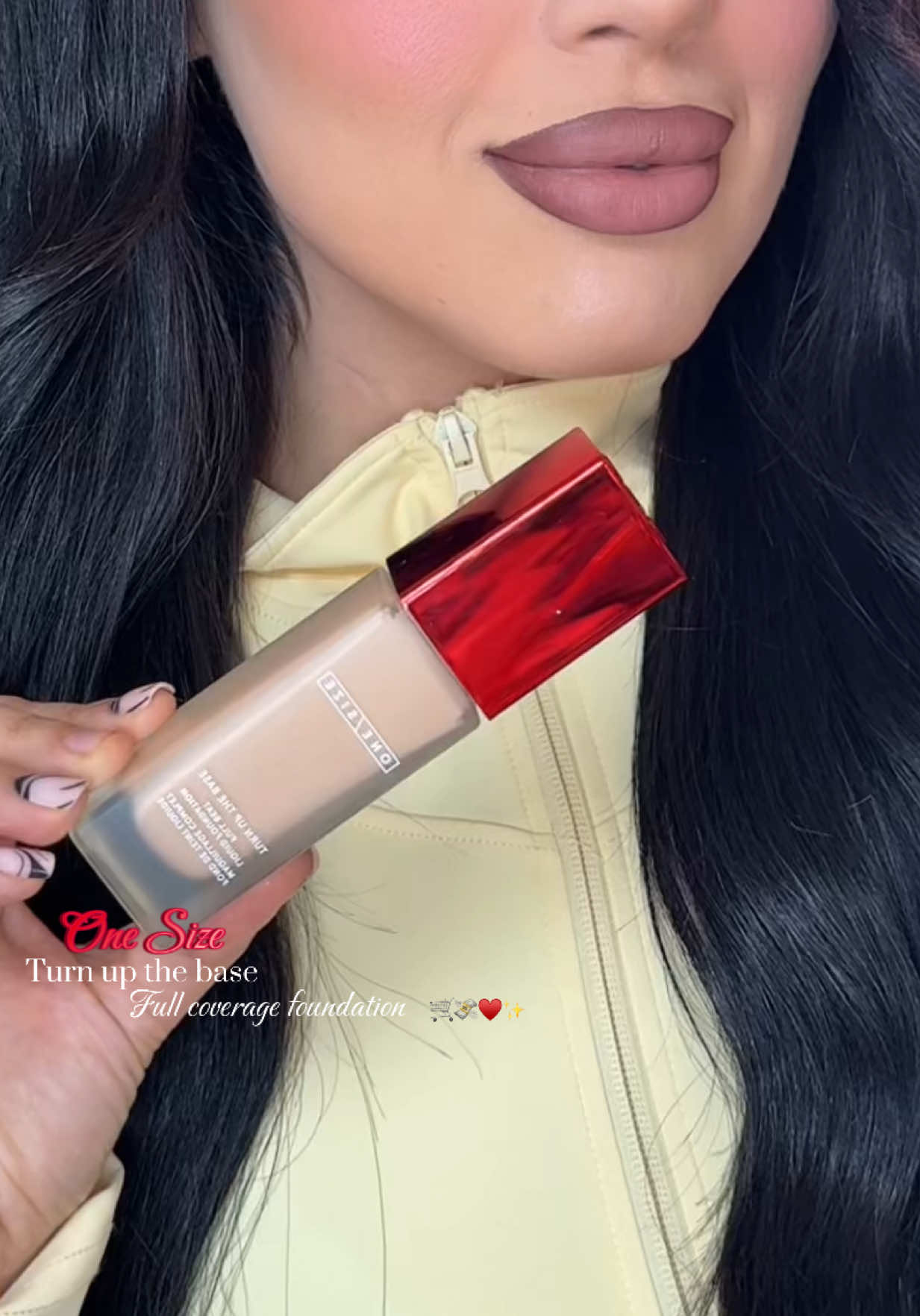 AHH one of my favorite full coverage foundations is on SALE rn‼️ using shade Light 30 NG 💸🛒♥️♥️ #ONESIZE #onesizebeauty #musthave #foundationreview 