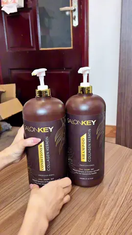 bộ dầu gội xả salonkey. Giảm xơ rối, gãy rụng. Kích thích mọc tóc, làm mềm mượt bồng bềnh tóc #daugoixa#daugoikiemdau #salonkey 