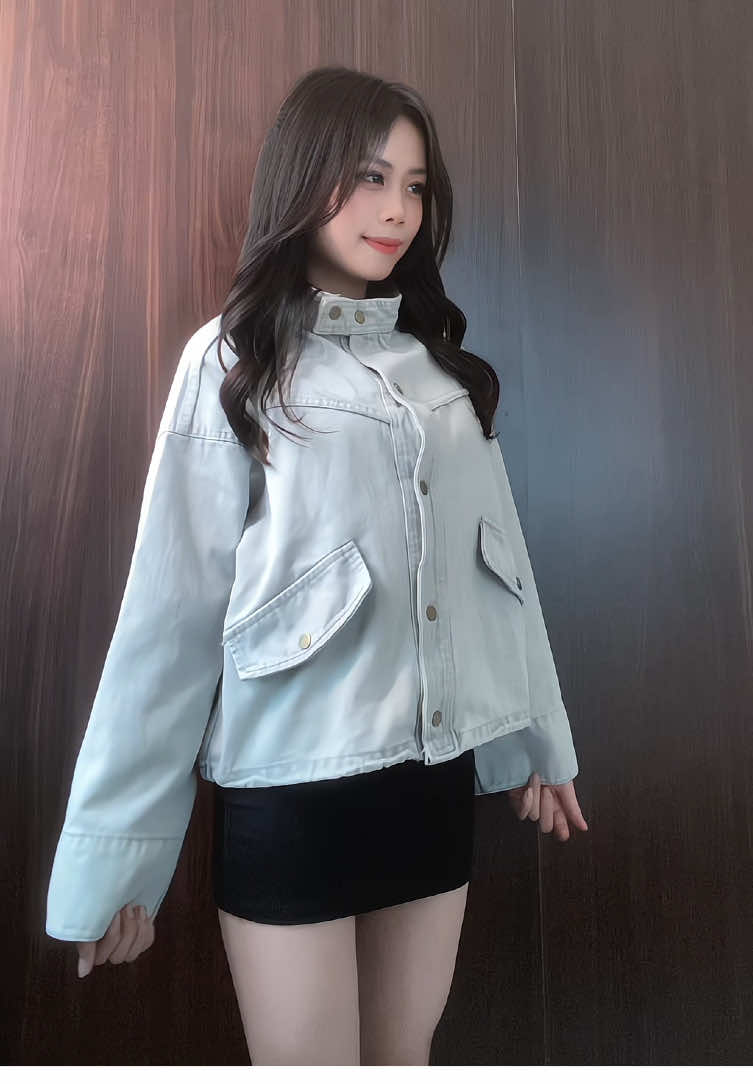 Gu t là những áo khoác jean kiểu như vậy dễ phối đồ cực #phoidoxinh #aokhoacjean #aokhoac 