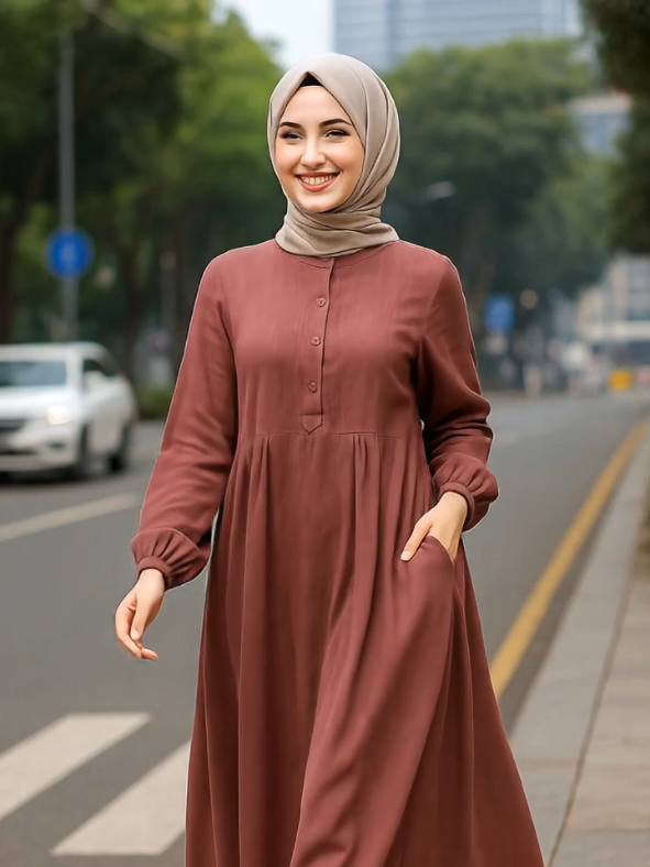 Cika Gamis Kekinian Simpel Elegant Dress Crinkle Airflow Busui Kancing Tali Samping Kantong Pinggang Rempel Maxi Dress Muslim Wanita Dewasa Mewah Remaja Syari#gamis #gamiskekinian #dresscrinkle #dressmuslim #fyp 