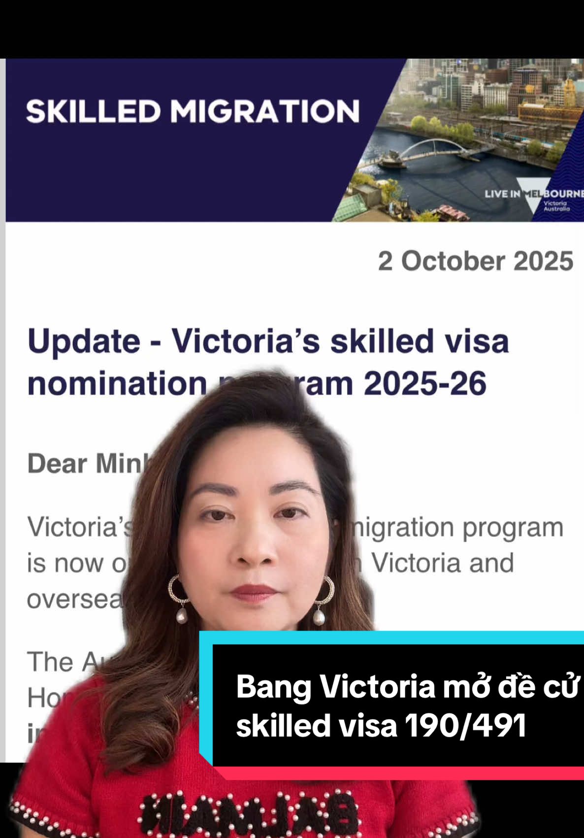 Bang Victoria mở đề cử skilled visa (visa tay nghề) sub 190 và 491 #dinhcuuc  #ditruuc  #visauc  #migrationagent  #visa190 #visa491 #victoria  #melbourne  #visa  #skilledvisa  #skilledvisaaustralia 