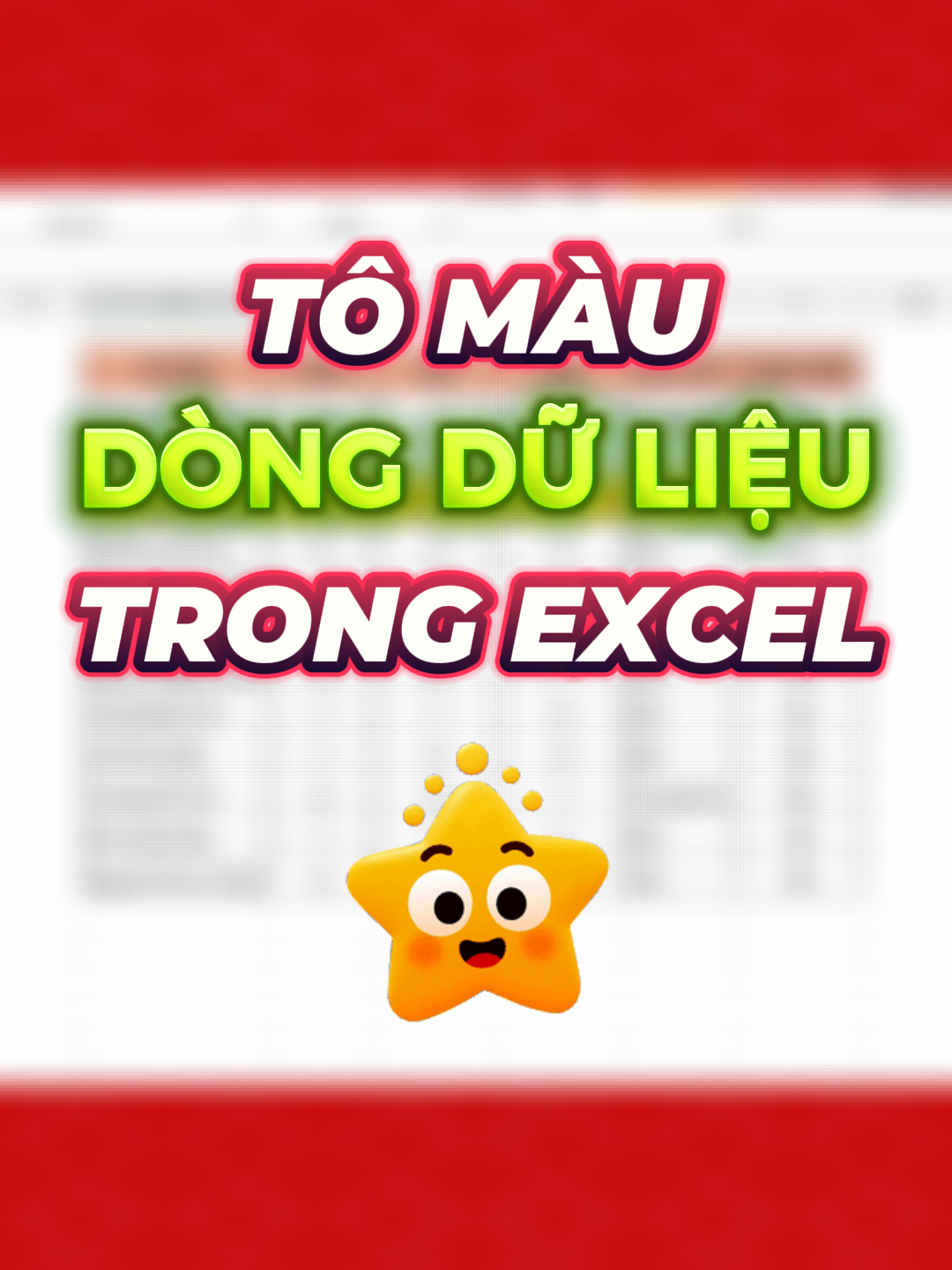 Cách tô màu dòng dữ liệu trong excel #tinhocvanphong #meotinhoc #exceltips #excel #exceltrick