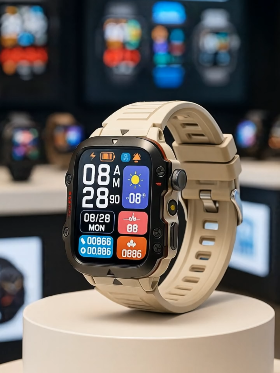Smart Watch 2025 Pria Wanita Olahraga SmartWatch Bluetooth Panggilan #smartwatch #smartwatchviral #smartwatchmurah #watches 