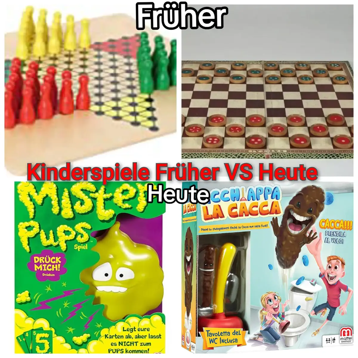 #kinderspiele #frühervsheute #spielzeug #heute #fangdiekacka 