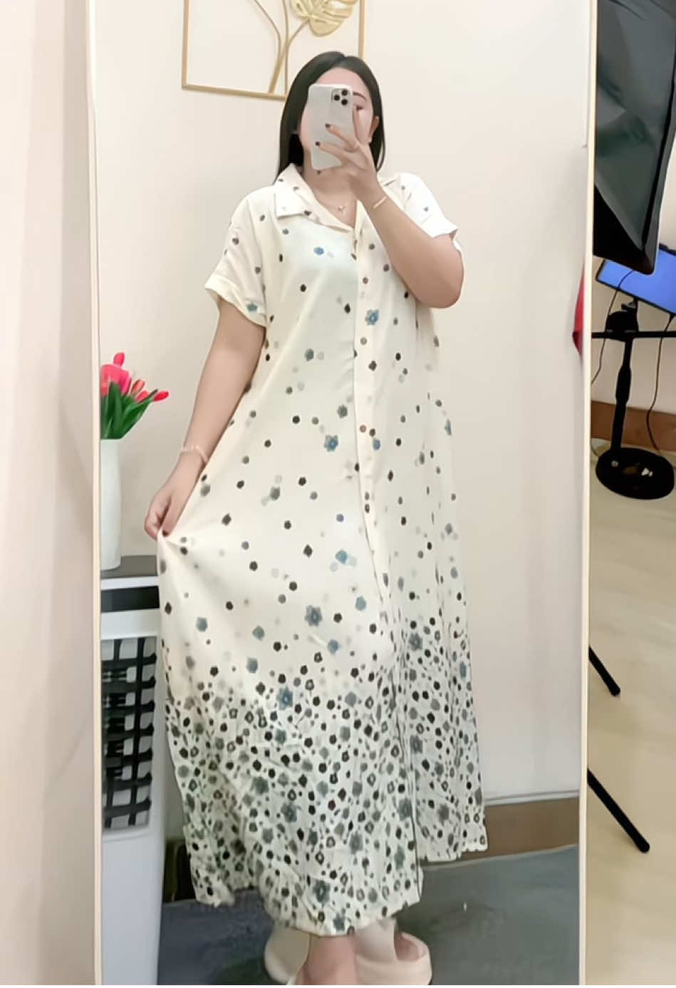 Motif nya elegant😍 #dress #daster 