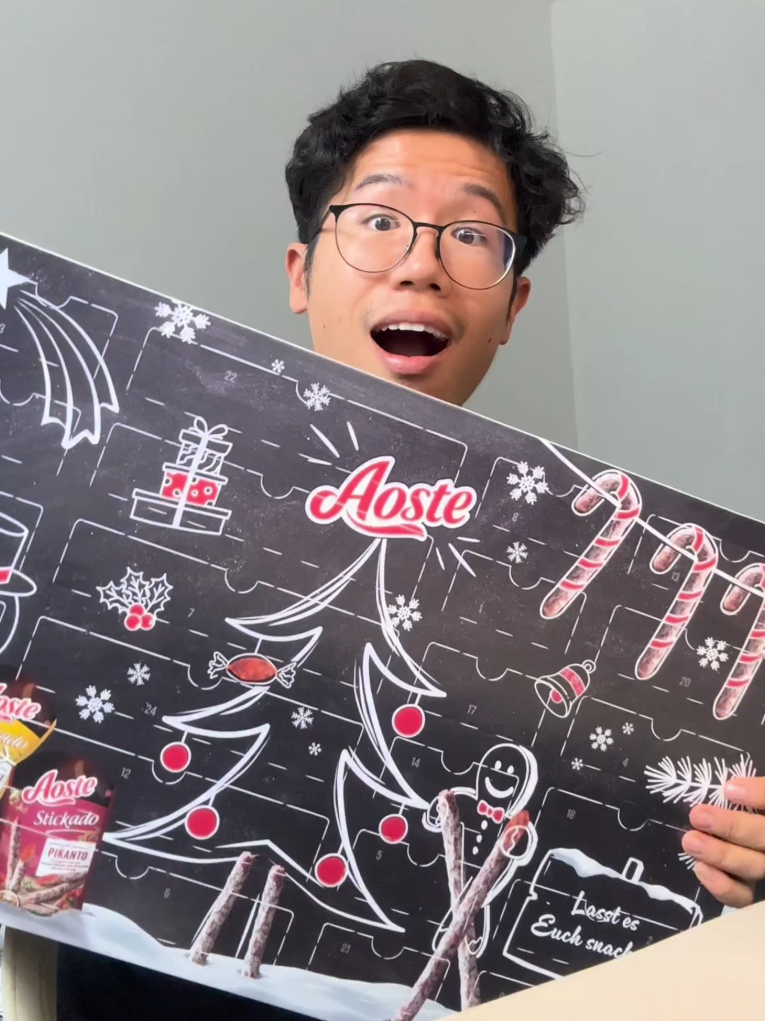 OMG 🤩 Wer braucht auch einen Aoste Adventskalender? 🎄 #Aoste #SalamiSticks #Stickado #Snacktok #Adventskalender