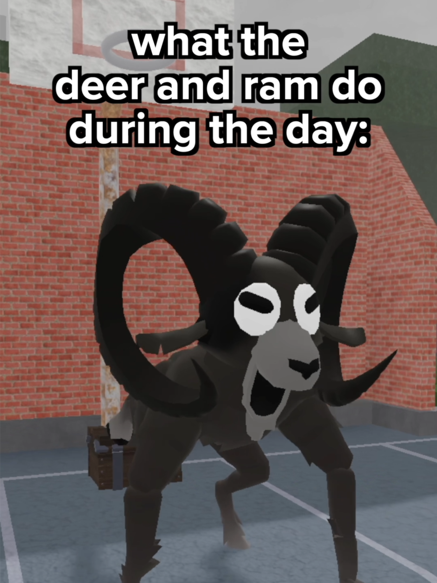 the ram is LEBRON tonight 🏀 #roblox #99nightsintheforest #robloxmemes