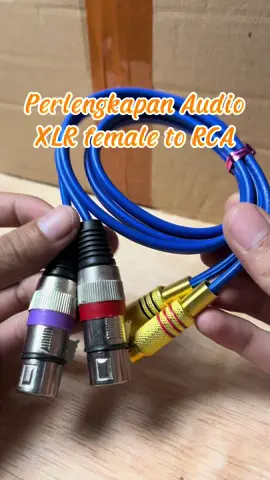 Perlengkapan audio, kabel XLR female to RCA. #kabelaudio 