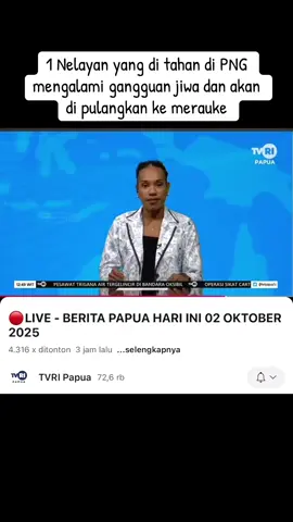 Puluhan nelayan merauke yang di tahan di merauke 1 mengalami gangguan jiwa dan akan di pulangkan oleh kemenlu #tiktokmeraukepapua #fypシ゚viral🖤tiktok #fypシ゚viral🖤tiktok #papuaselatanviral #papuafyp @PRABOWO SUBIANTO_RI.1 🇮🇩 @Gibran Rakabuming @Prof. Dr. Ir. Apolo Safanpo 