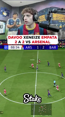 DAVOO XENEIZE GANA 2 A 2 VS ARSENAL EN CHAMPIONS LEAGUE SIENDO DT EN FIFA 26 #kick #argentina #lacobraaa #davooxeneize #fc26 #barcelona #championsleague #arsenal