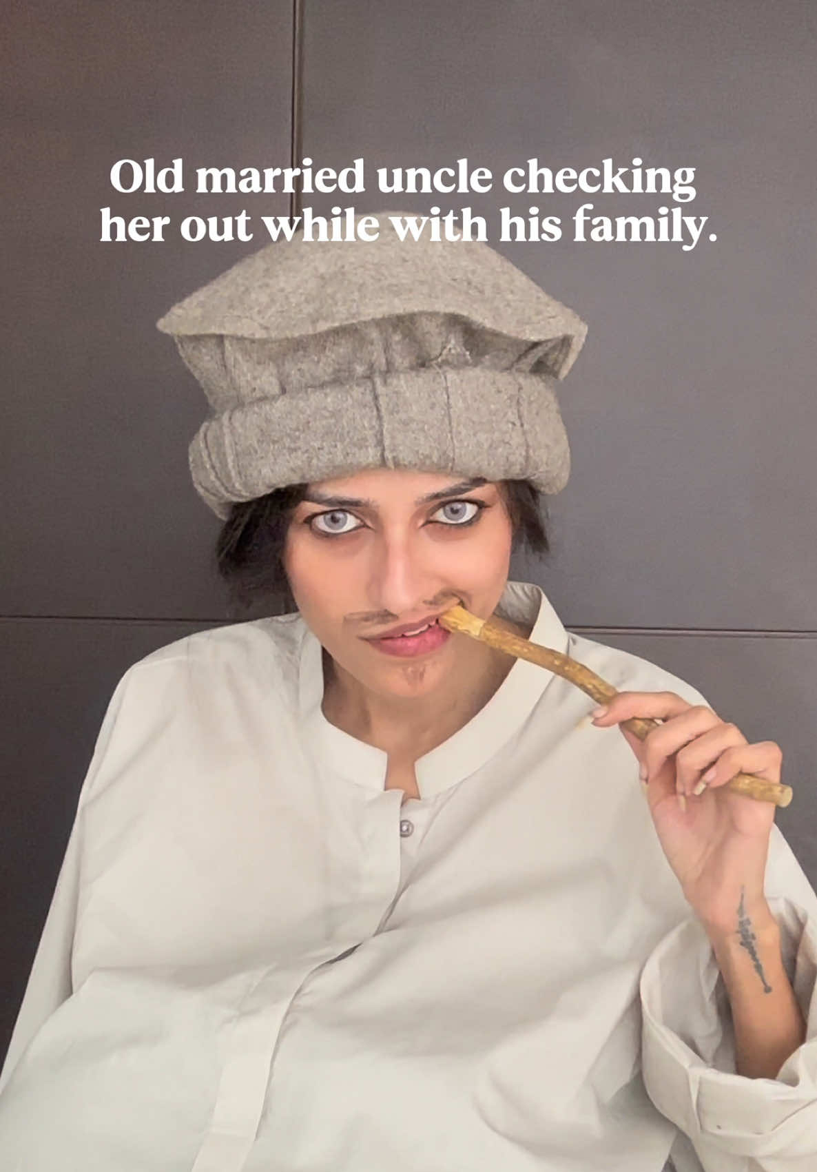 They see right through you I swear 🫠  #madinaash #sugaronmytongue #funnyskits #womenproblems #creep 