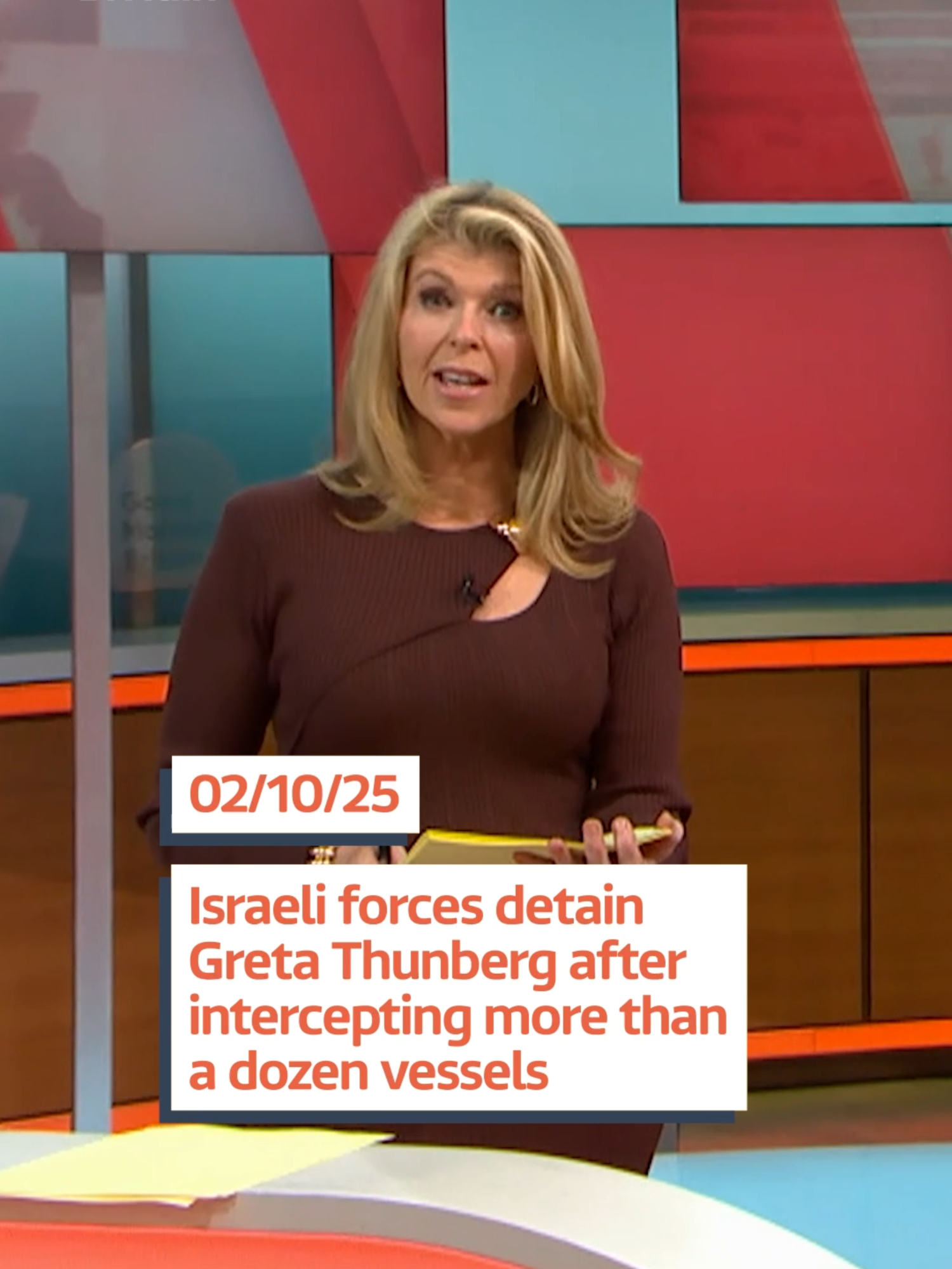 Israeli forces detain Greta Thunberg after intercepting more than a dozen vessels. #News #GMB