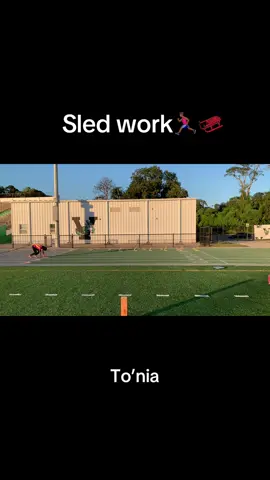 Sled Sprints might be my favorite workout.💯 #trackandfield #100mdash #tracktok #trackmeet #speed 