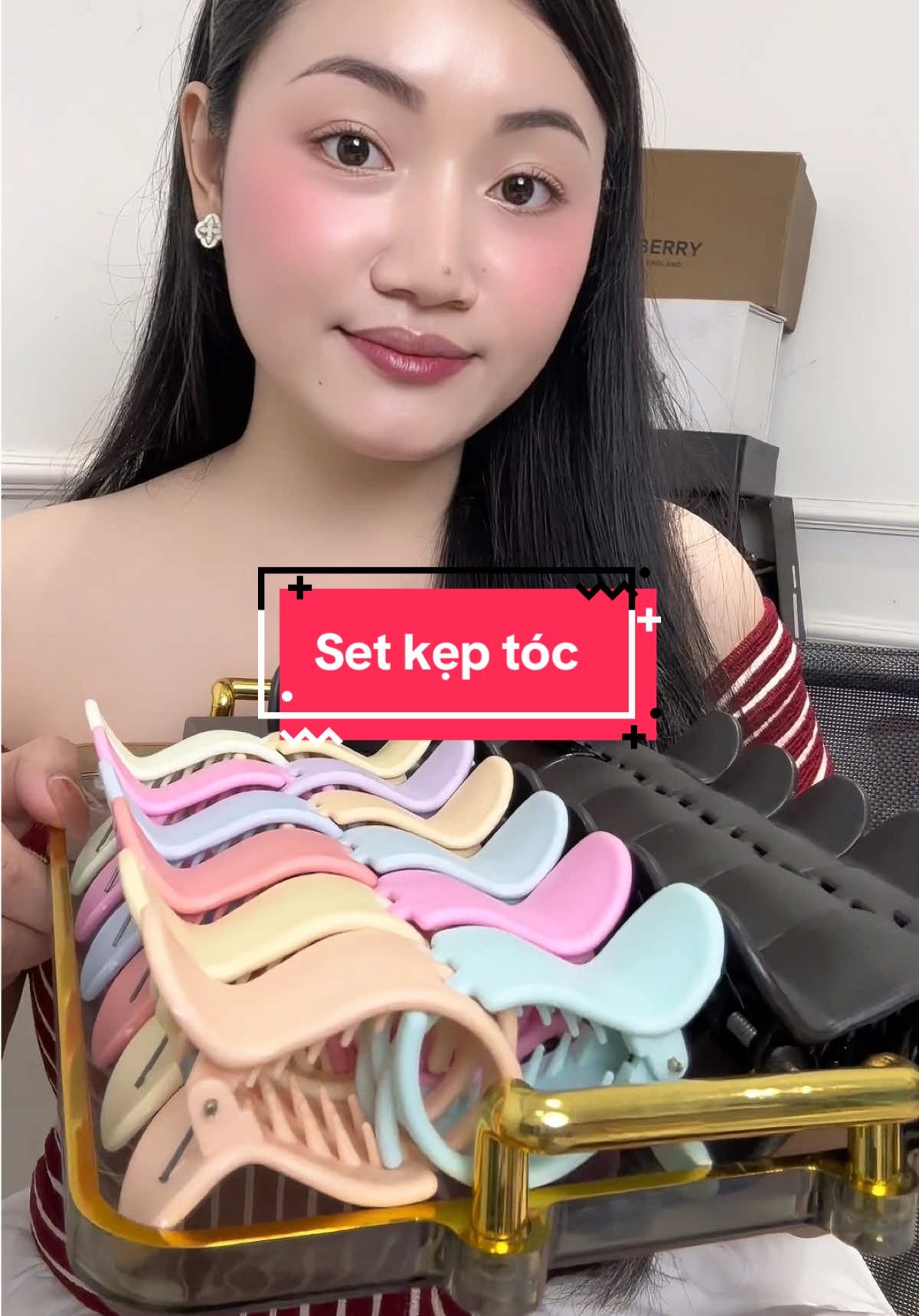Set kẹp tóc xinh đủ sắc màu giá hạt rẻ #setkeptoc 