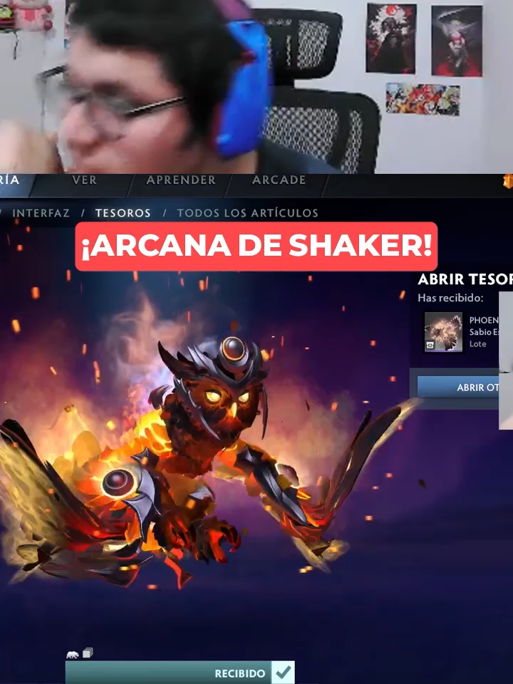LE SALE LA ARCANA AL TRABASOR#dota2 #trabasor #smashdota #perú🇵🇪 #kick #dota2memes #macarius #streamer #dota #cospobre #arcana #earthshaker