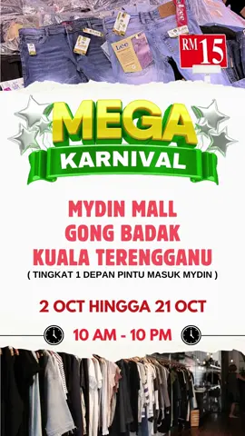 𝗠𝗘𝗚𝗔 𝗦𝗔𝗟𝗘 𝗗𝗜 𝗠𝗬𝗗𝗜𝗡 𝗠𝗔𝗟𝗟 𝗚𝗢𝗡𝗚 𝗕𝗔𝗗𝗔𝗞  🎉🎉🎉🎉 BERTEMPAT DI :- 𝗠𝗬𝗗𝗜𝗡 𝗠𝗔𝗟𝗟 𝗚𝗢𝗡𝗚 𝗕𝗔𝗗𝗔𝗞 𝗞𝗨𝗔𝗟𝗔 𝗧𝗘𝗥𝗘𝗡𝗚𝗚𝗔𝗡𝗨 (𝗧𝗜𝗡𝗚𝗞𝗔𝗧 𝟭 𝗗𝗘𝗣𝗔𝗡 𝗣𝗜𝗡𝗧𝗨 𝗠𝗔𝗦𝗨𝗞 𝗠𝗬𝗗𝗜𝗡) 𝟮 𝗢𝗞𝗧𝗢𝗕𝗘𝗥 (𝗞𝗛𝗔𝗠𝗜𝗦) 𝗛𝗜𝗡𝗚𝗚𝗔 𝟮𝟭 𝗢𝗞𝗧𝗢𝗕𝗘𝗥 (𝗦𝗘𝗟𝗔𝗦𝗔)    𝟭𝟬 𝗣𝗔𝗚𝗜 - 𝟭𝟬 𝗠𝗔𝗟𝗔𝗠