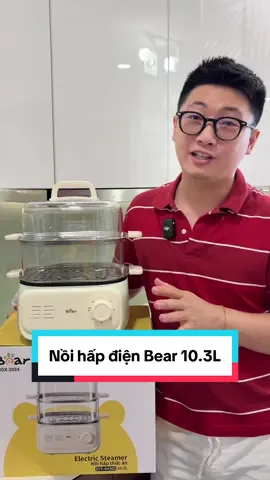 Nồi hấp điện đa năng Bear 3 tầng làm các món hấp luộc lẩu tiện lắm mấy chị #noihapdien #noihapdiendanang #noihapdienbear 