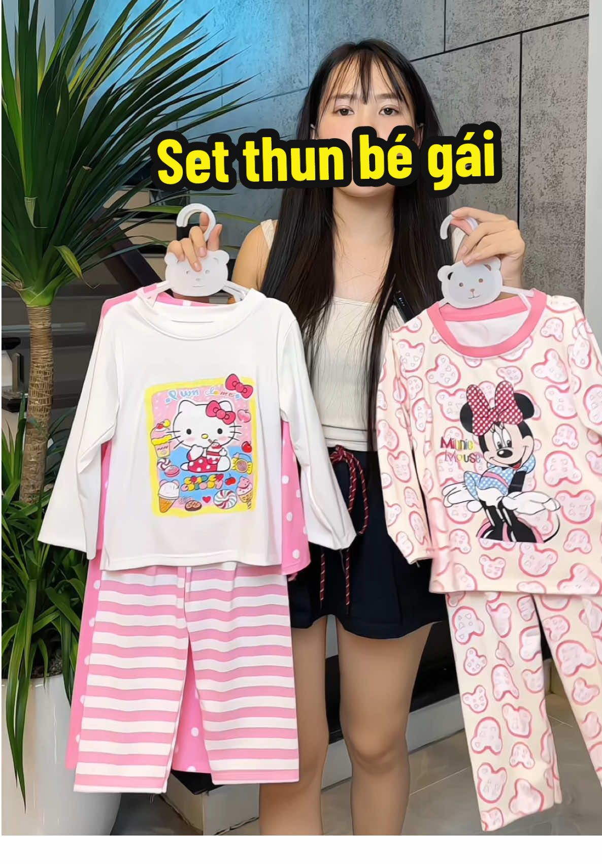 Set thun cho bé gái xinh xỉu🥰Đủ sz từ 8-20kg🌷#xoaikhongchua #thoitrangtreem #setthun #setxinhbegai #setbegai 