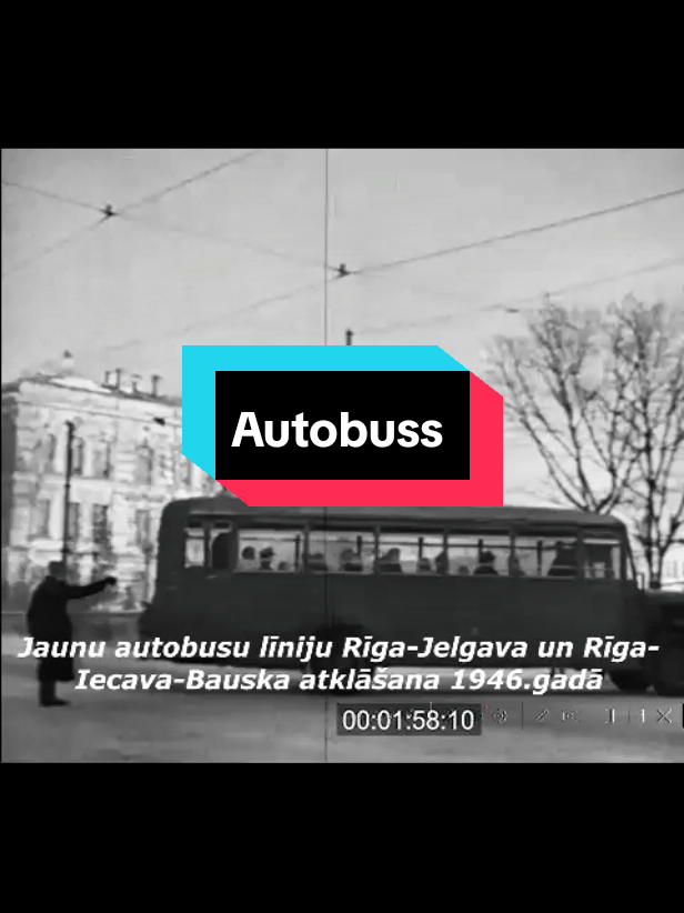 #latvija🇱🇻 #1946 #Autobusi 
