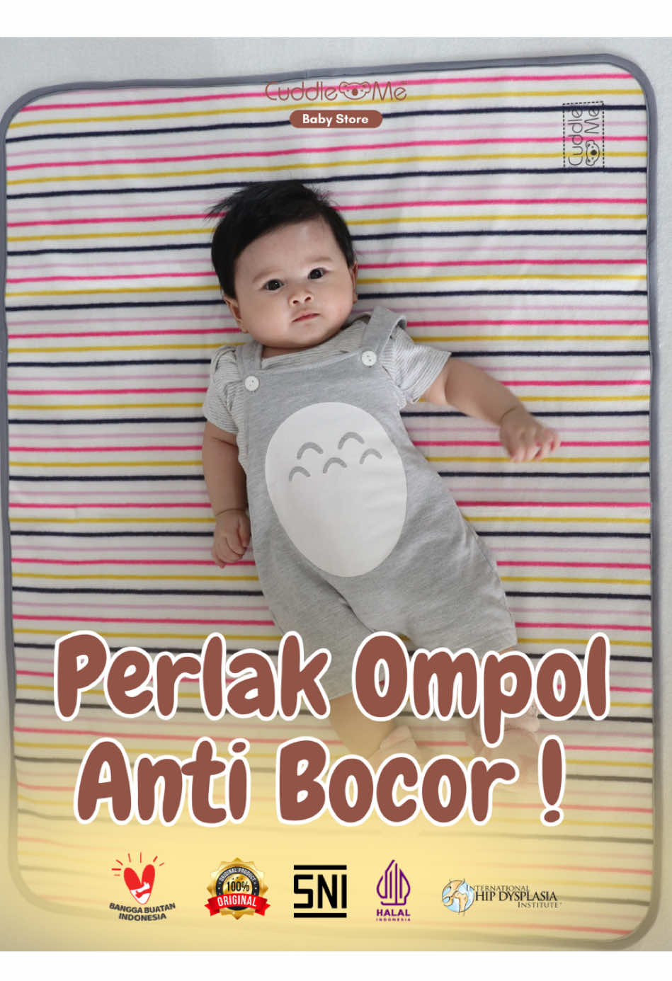 ✨ Nggak perlu lagi khawatir kasur basah! Cuddleme Drypad hadir dengan bahan waterproof & super lembut, jadi alas ompol si kecil makin nyaman, kasur pun tetap aman. 💧🛏️ #drypad #alasompolbayi #perlakbayi #perlakbayiwaterproof #cuddleme 