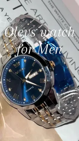 Rugged, chic, and waterproof •Olevs Men’s Watch built for style and function! ⌚💪 #watch #olevswatch #menswatch #waterproofwatch 