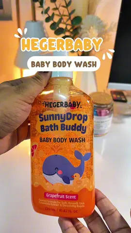 Bye amoy pawis, hello super bango! 🛁✨ Safe, gentle at fruity fresh si baby with Hegerbaby Sunny Drop Bath Buddy 🍊👶💛 #hegerbaby #hegerbabyph #babybath #babybodywash #babyessentials 