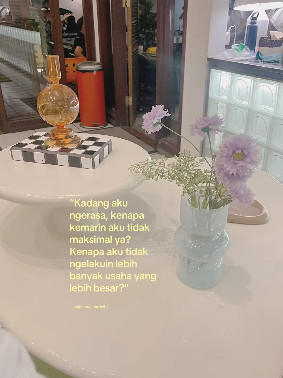 Maybe yesterday felt “kenapa ya kemarin aku kurang maksimal” but it led me here. And that’s enough