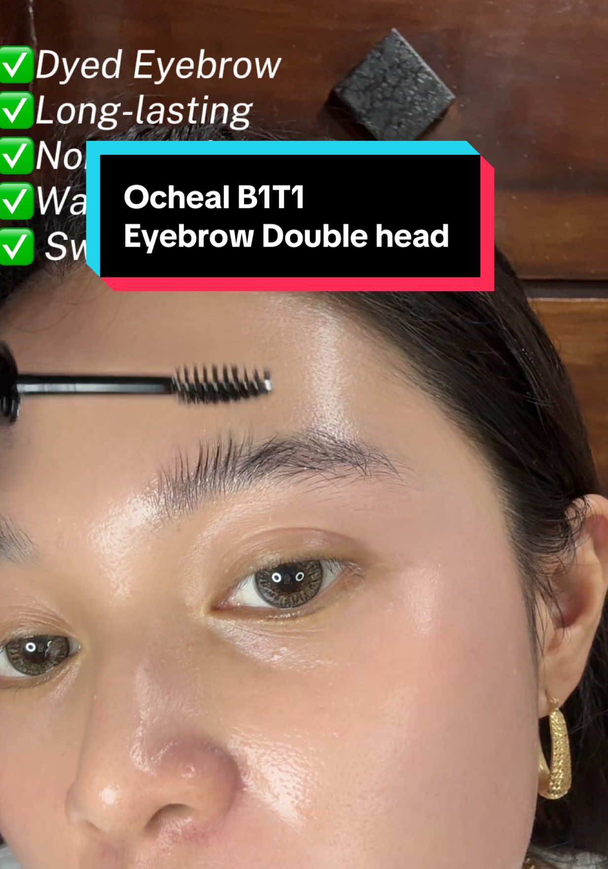 BUY 1 take 1 OCHEAL Eyebrow Double-headed Dyed Eyebrow Long-lasting Shaping Liquid Non-smudge Waterproof And Sweat-proof @OCHEALMIMI #ocheal #ochealeyebrowgel #eyebrowgel #kilayislife #fyp 